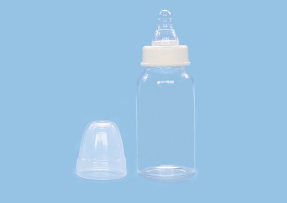 人間工学的の幼児3ozは新生のガラス ビンに目盛りを付けた