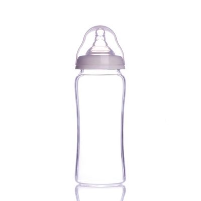 看護ねじ帽子60ml 5.0のホウケイ酸ガラスの哺乳瓶